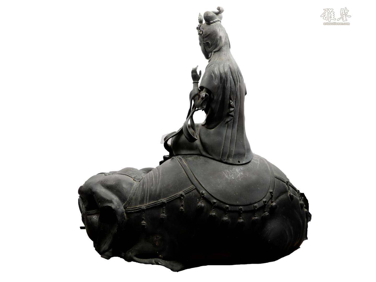 古銅騎象觀音