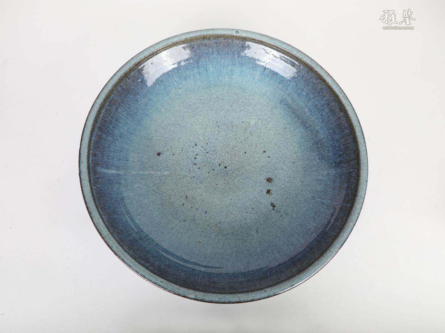 13-14世紀 鈞窯天藍釉大盤